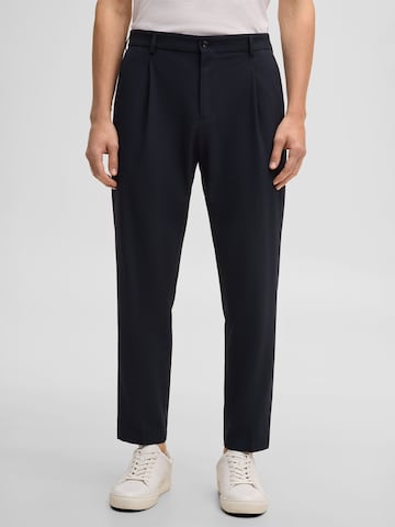 STRELLSON Loose fit Pleat-front trousers ' Lois ' in Blue: front