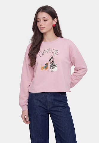 MYMO - Sudadera en rosa: frente