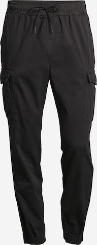 Tapered Pantaloni cargo di AÉROPOSTALE in nero: frontale