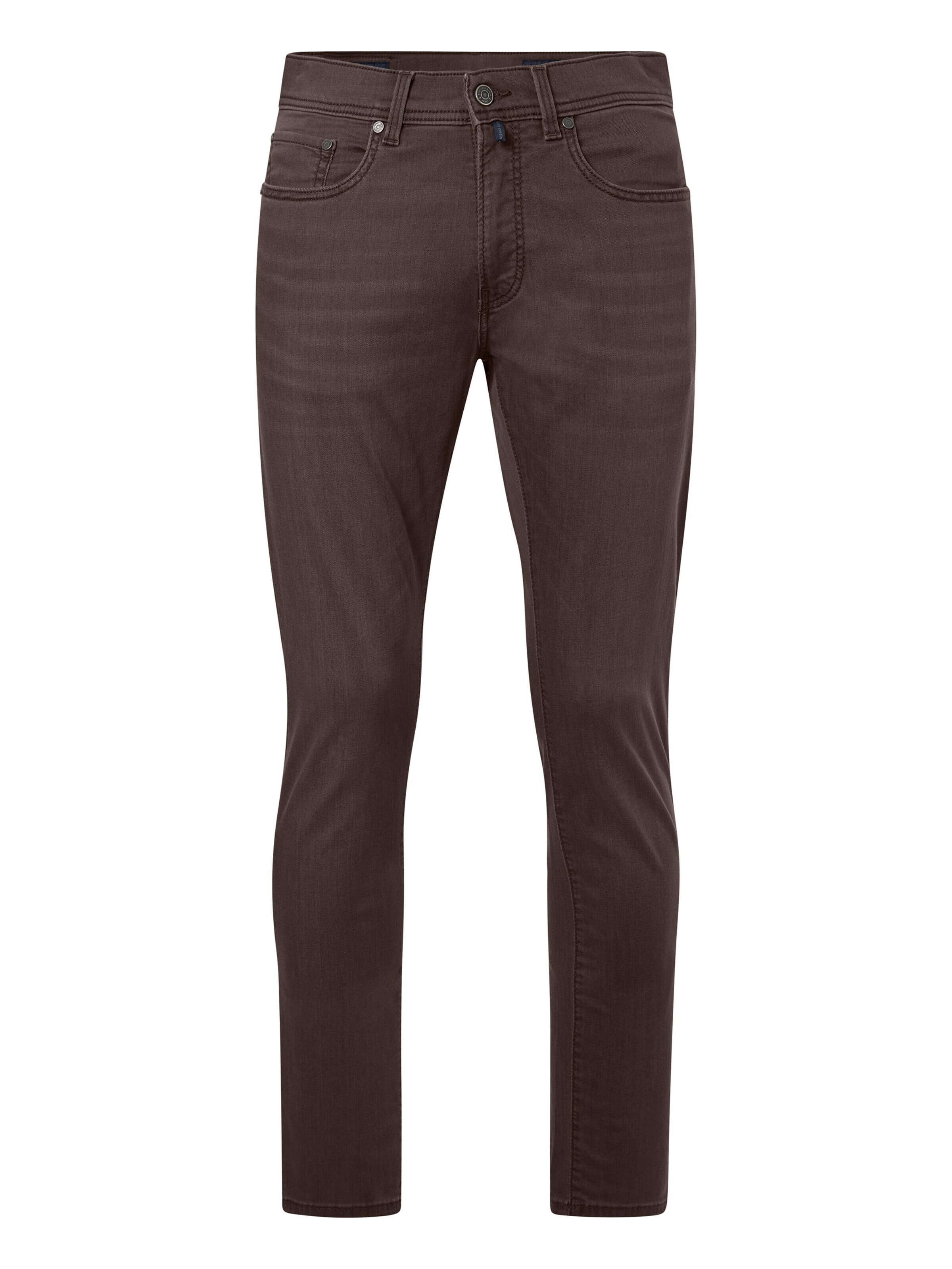 PIERRE CARDIN Regular Jeans 'Lyon' in Bruin: voorkant