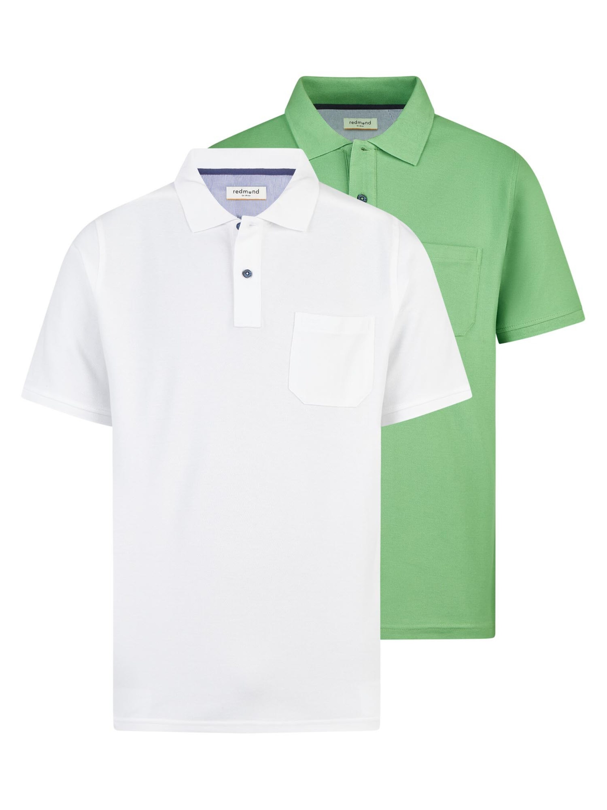 redmond Shirt 'Basic'‌‌ in Grün: Vorderseite