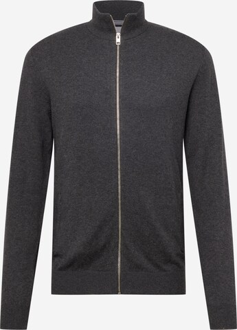 JACK & JONES Strickjacke 'EMIL' in Grau: predná strana