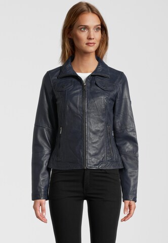 H.I.S Between-Season Jacket in Blue: front