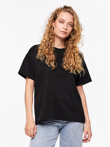 PIECES Shirt 'SKYLAR' in Black: front