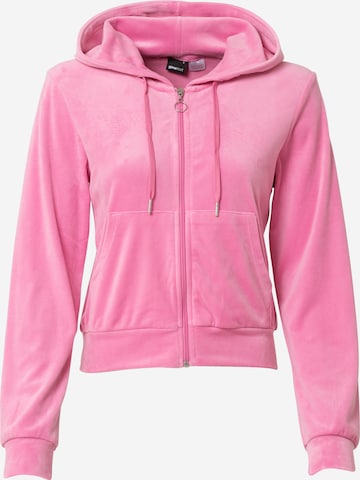 Gina Tricot - Sudadera con cremallera 'Melinda' en rosa: frente