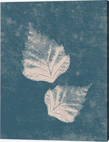 Liv Corday Bild 'White Leaves' in Blau: predná strana