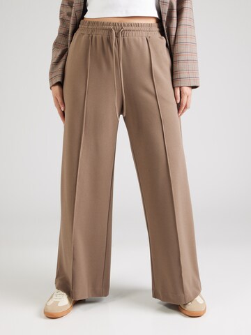 EVOKED Wide Leg Hose 'VICLUA' in Braun: predná strana