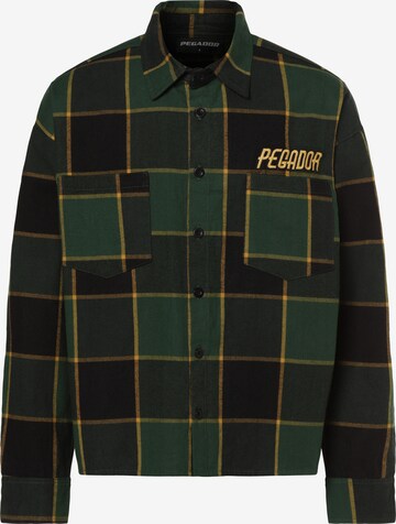 Pegador Comfort fit Button Up Shirt 'Eastfield' in Green: front