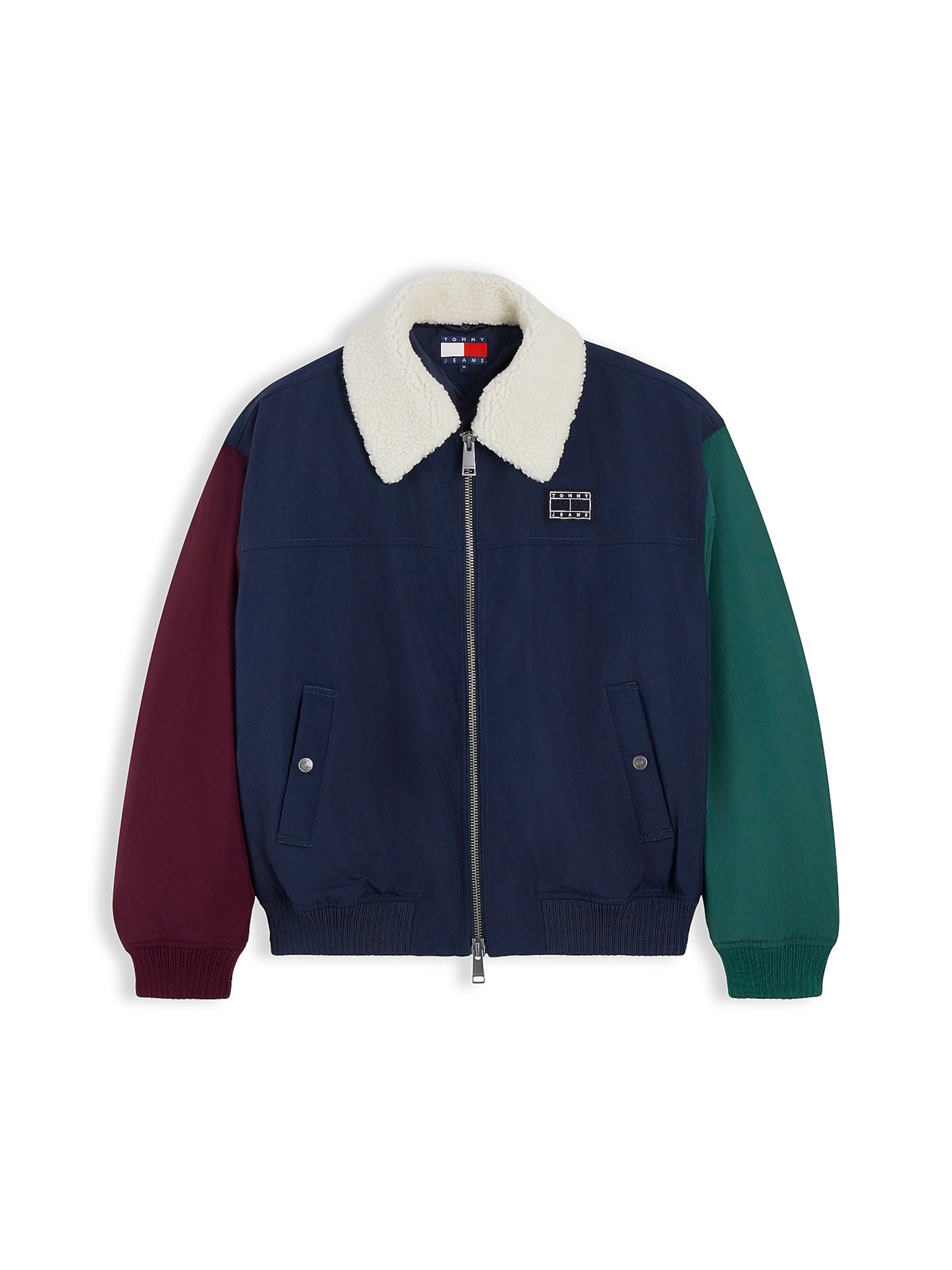 Tommy Jeans - Casaco meia-estação em azul: frente