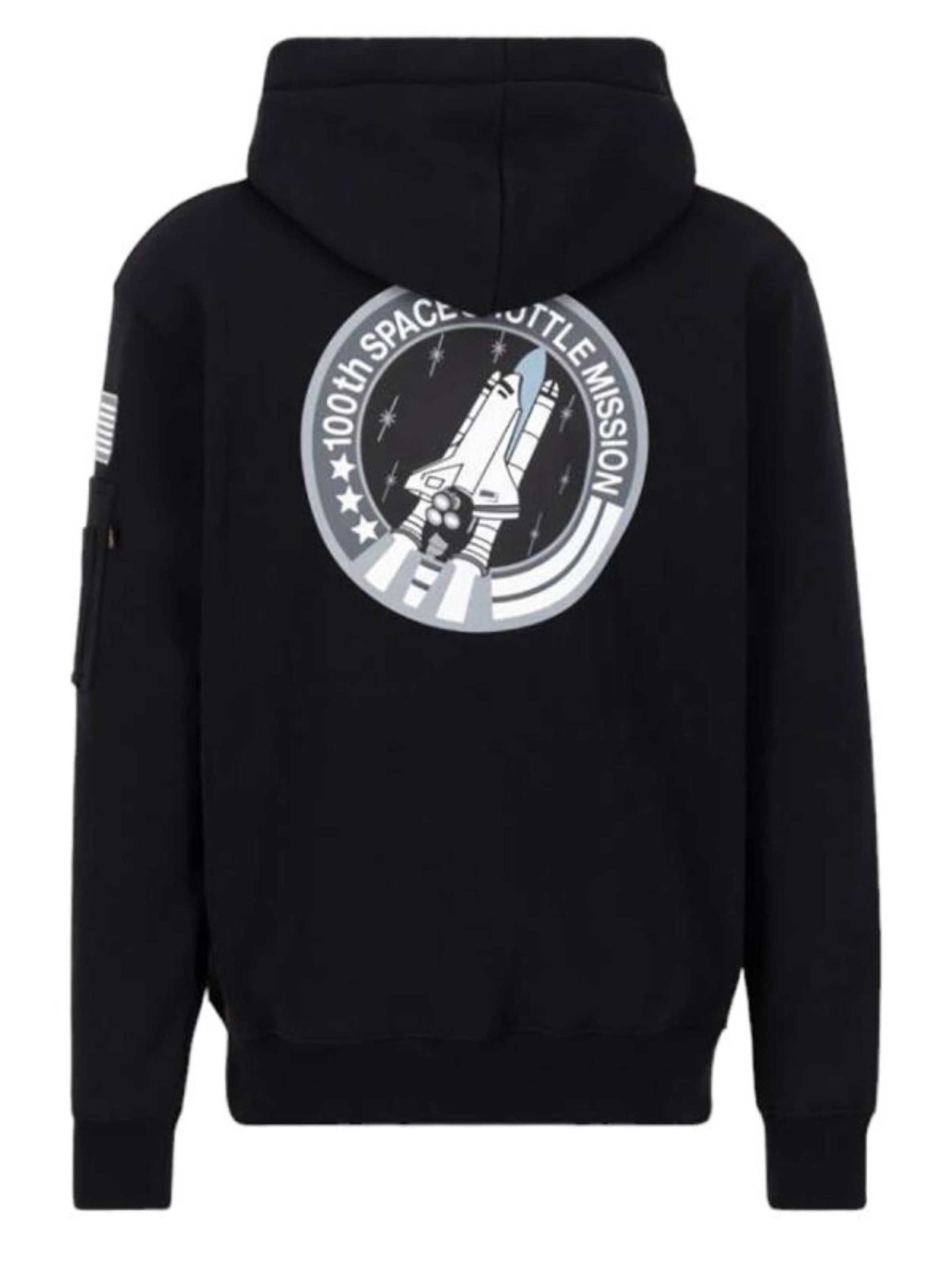 ALPHA INDUSTRIES Sweatshirt 'Space Shuttle' in Black