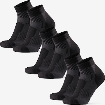 DANISH ENDURANCE Sokker 'Light Hiking Low-Cut' i sort: forside