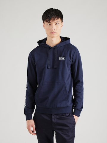 EA7 Emporio Armani Sweatshirt in Blue: front