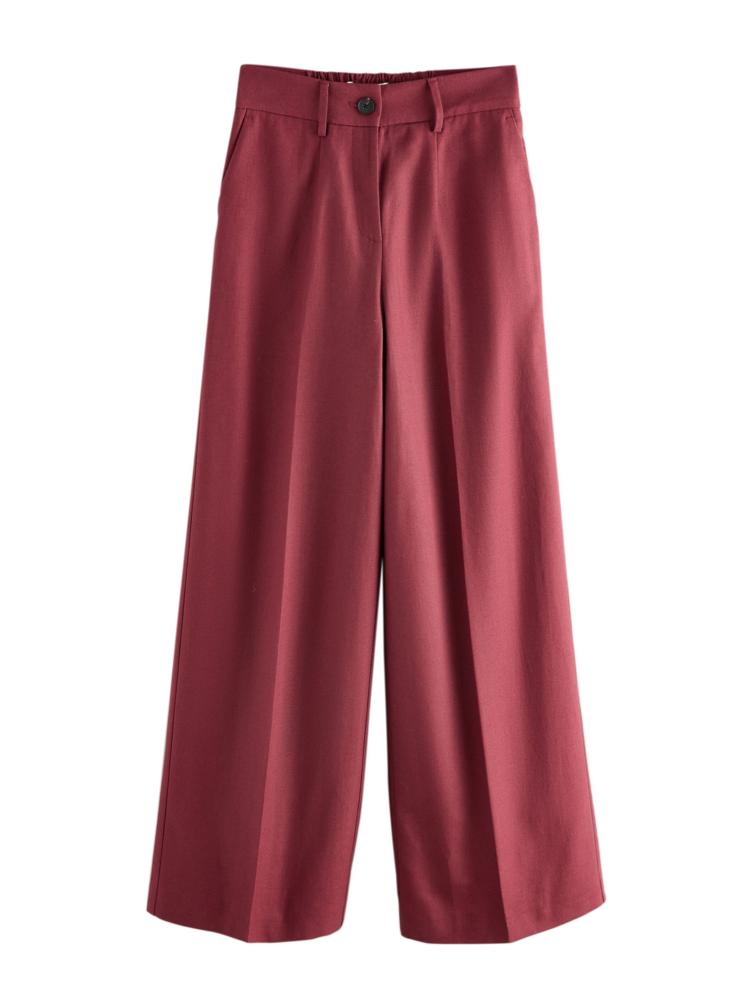 Pantaloni con piega frontale Next di colore ruggine, Visualizzazione prodotti