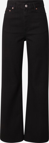 Wide leg Jeans 'Echo' de la Dr. Denim pe negru: față