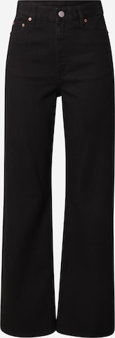 Dr. Denim Wide leg Jeans 'Echo' in Zwart: voorkant