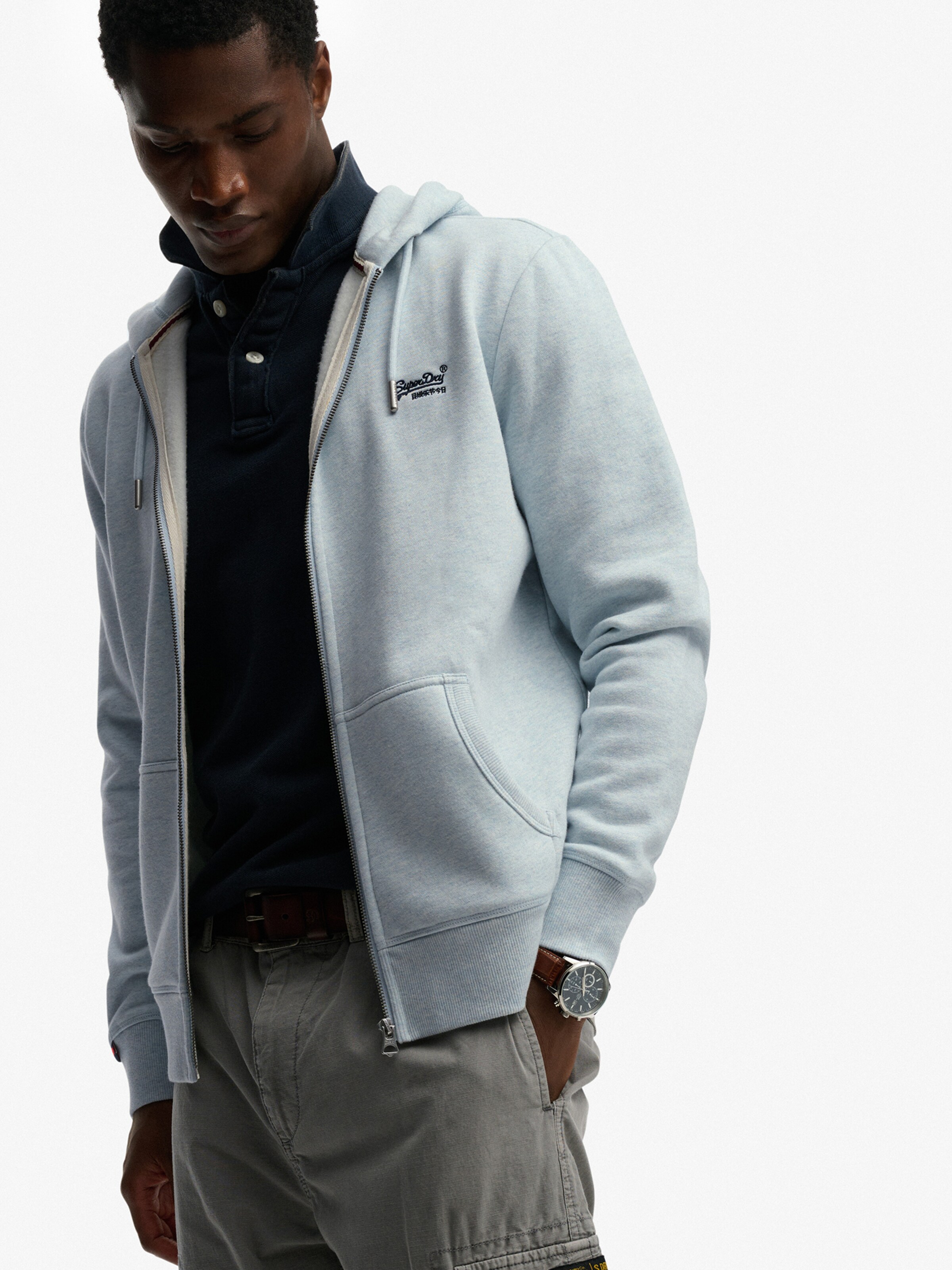 Veste de survêtement 'Essential' Superdry & Co en bleu