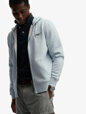 Superdry & Co Кофта на молнии 'ESSENTIAL' в Синий
