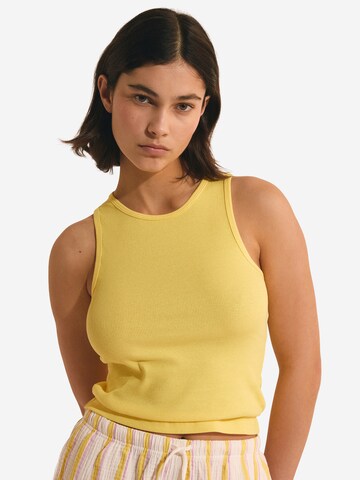 ETAM Pajama Shirt 'Ayora' in Yellow