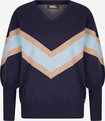 4funkyflavours - Pullover 'In Too Deep' em azul: frente