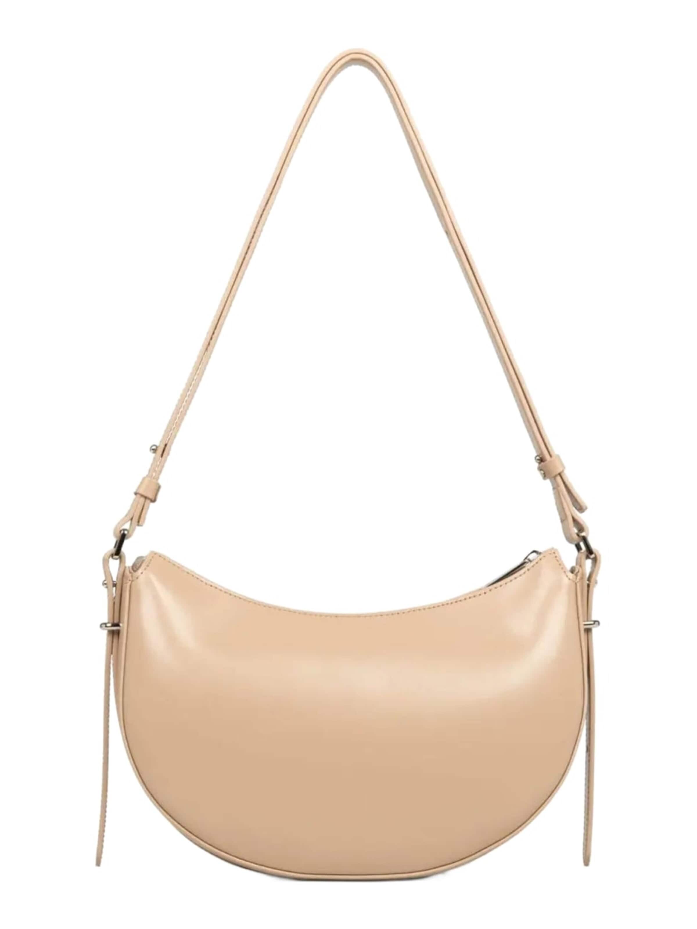 Borsa a mano 'Lancaster Sac demi lune Zippé Suave Ace Beige Foncé' di LANCASTER Paris in beige