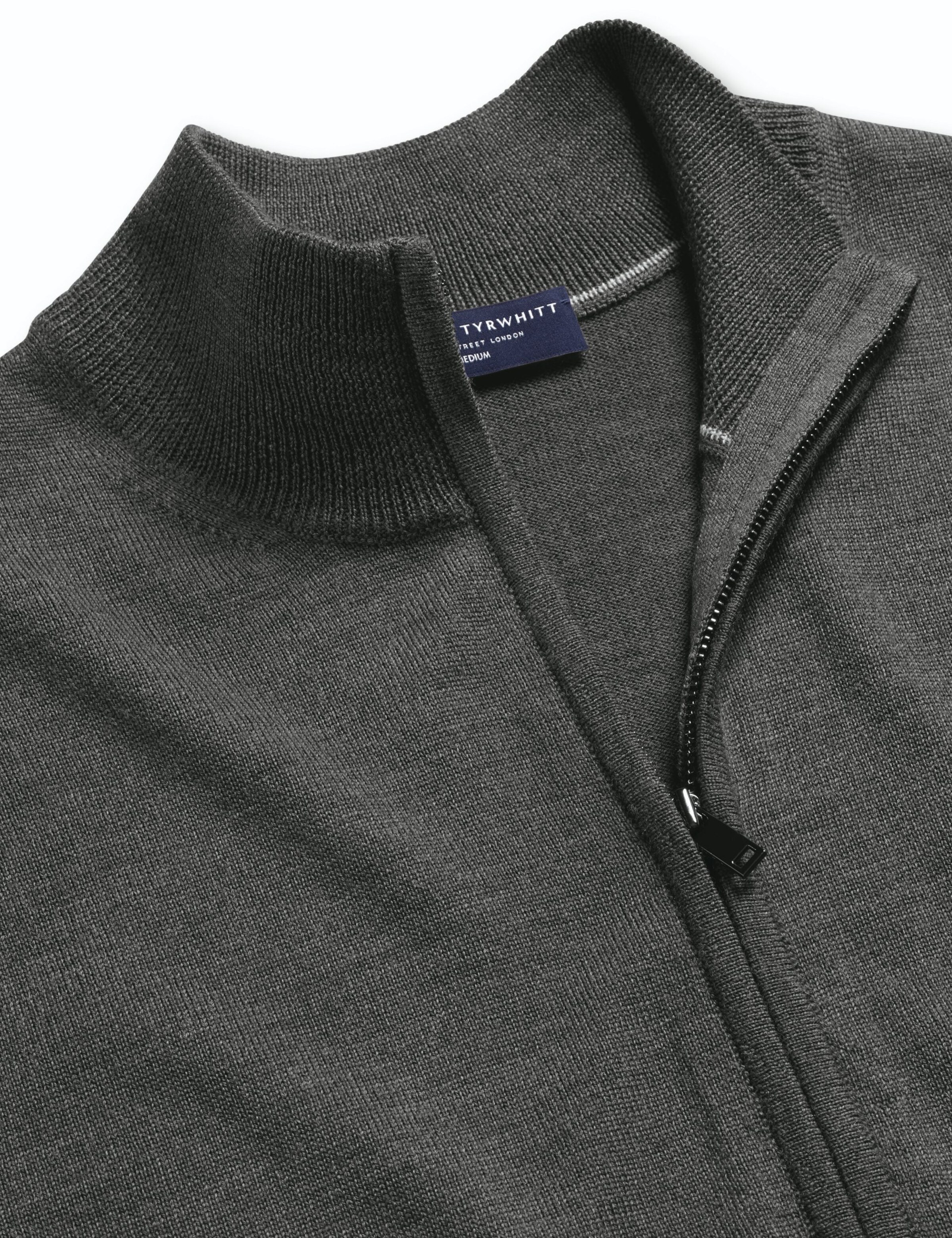 Charles Tyrwhitt Strickjacke in Grau: Vorderseite