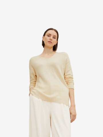 TOM TAILOR Sweater in Beige