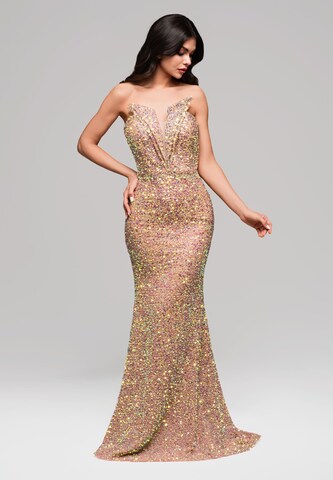Ombre Evening Dress in Gold