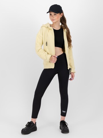 Alife and Kickin Sweat jacket 'Twiggy' in Yellow