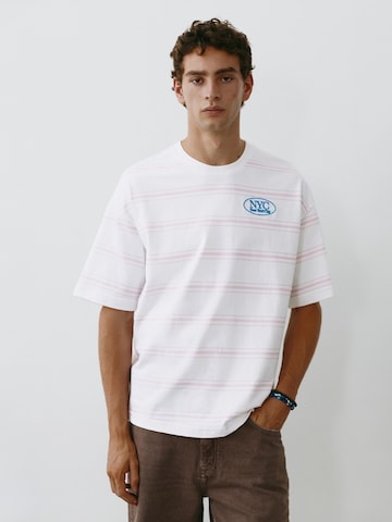 Pull&Bear Póló - fehér: elől