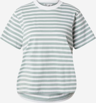 ONLY T-shirt 'LIVINA' en vert pastel / blanc, Vue avec produit