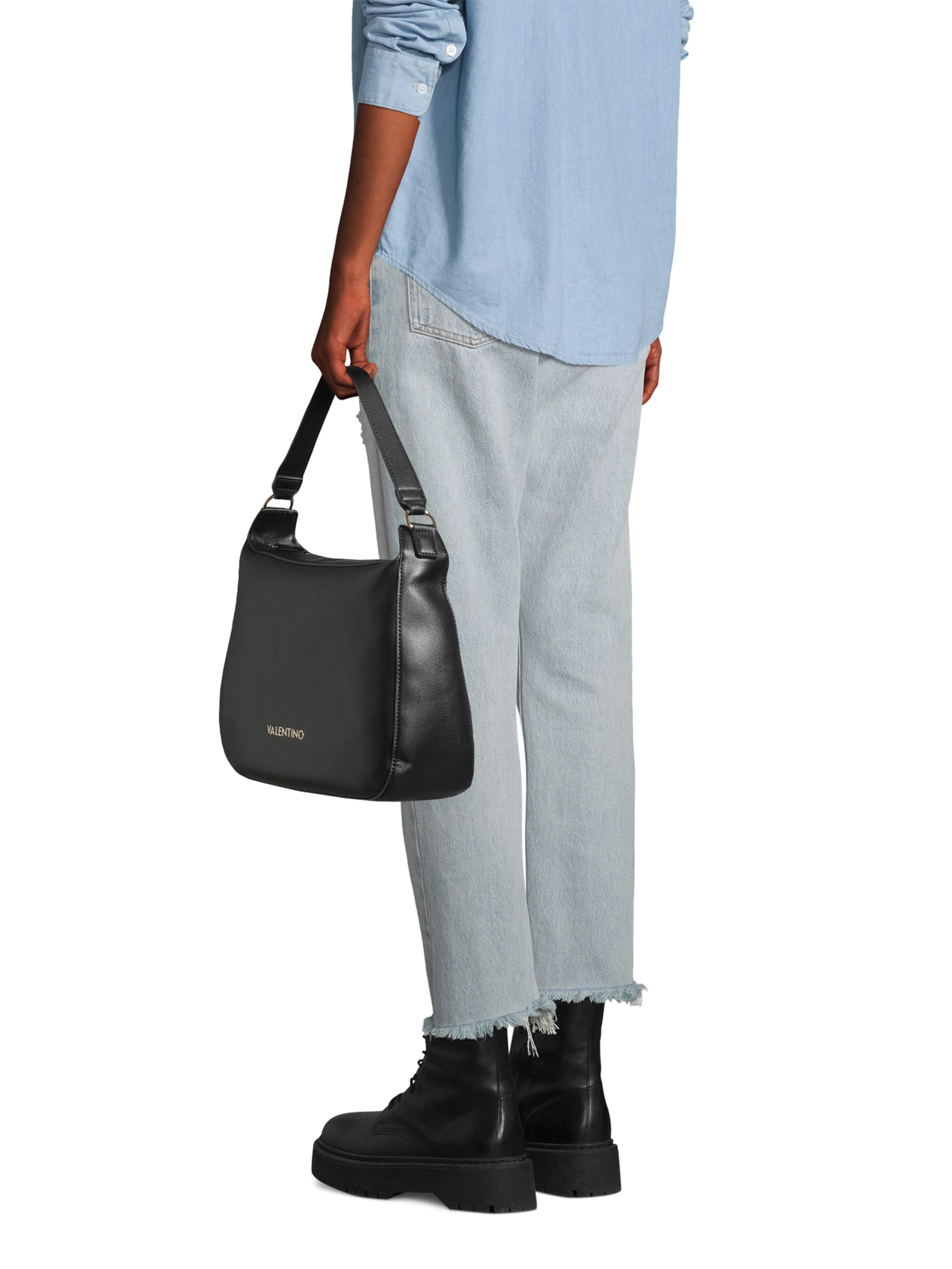 Borsa a spalla di Valentino Bags in nero: frontale
