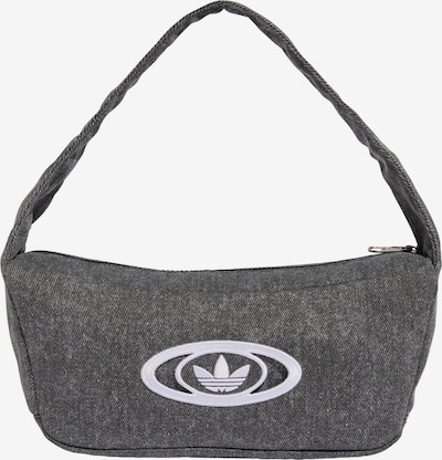 ADIDAS ORIGINALS Schultertasche 'Small Shoulder' in black denim / weiß, Produktansicht