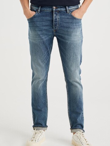 WE Fashion Slimfit Jeans in Blauw