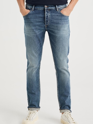 WE Fashion Slimfit Jeans i blå