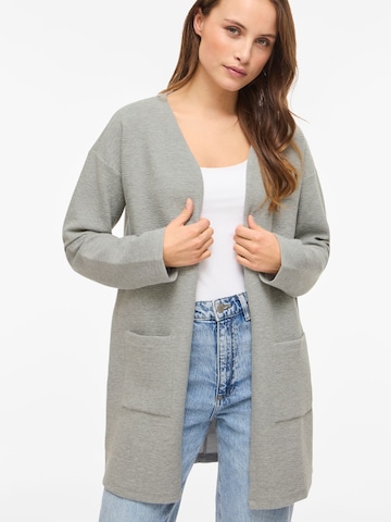 VILA Knit cardigan 'VIGarden' in Grey: front