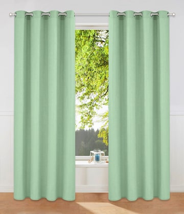 HOME AFFAIRE Curtains & Drapes in Green