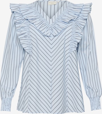 KAFFE CURVE Blouse ' Jerria ' in Blue: front