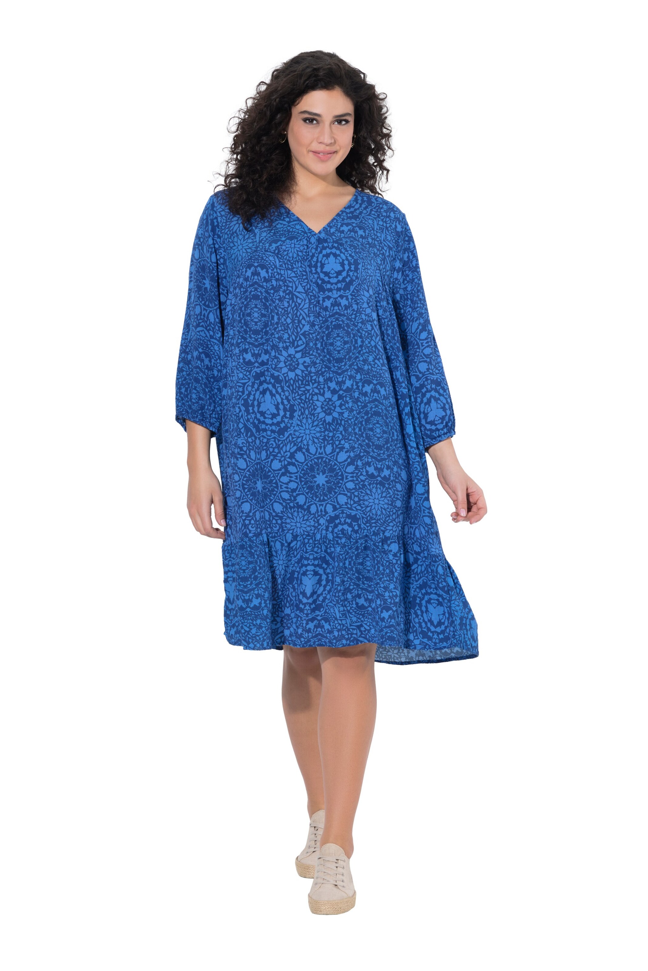 Ulla Popken Kleid in Blau: Vorderseite