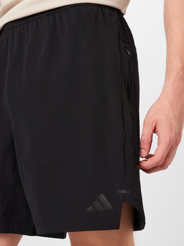 Regular Pantalon de sport 'Workout Knurling' ADIDAS PERFORMANCE en noir