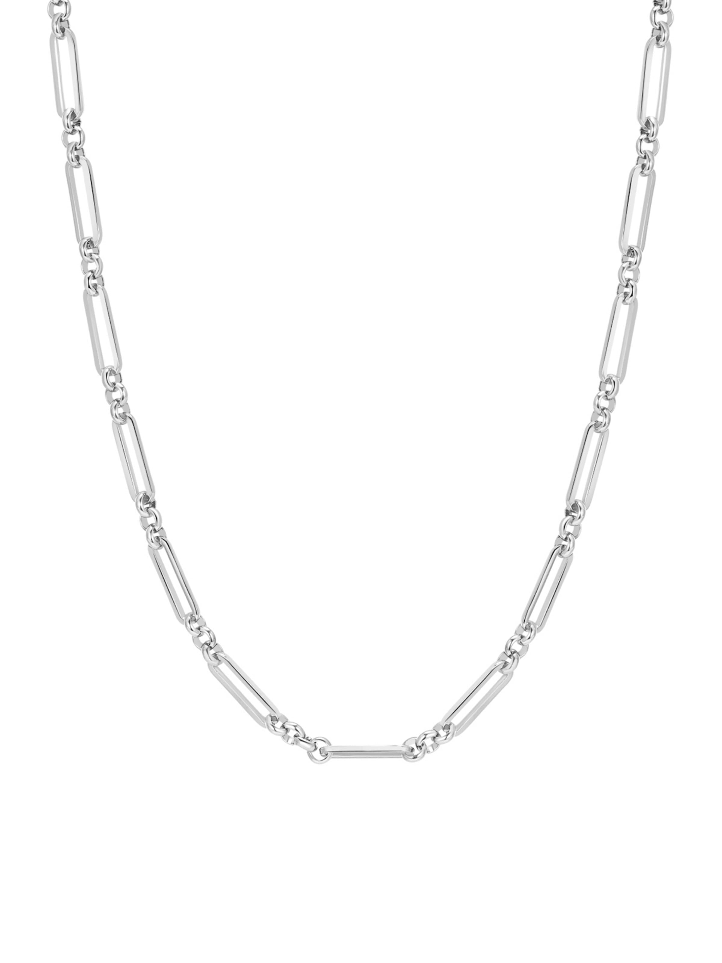 Hey Happiness Kette 'Link Rail'‌‌ in Silber: Vorderseite