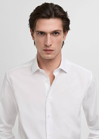 MANGO MAN Slim fit Business Shirt 'Emeritol' in White