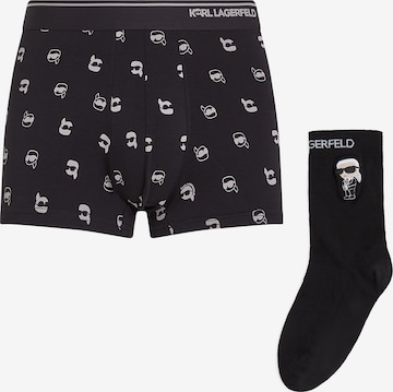 juoda Karl Lagerfeld Boxer trumpikės: priekis