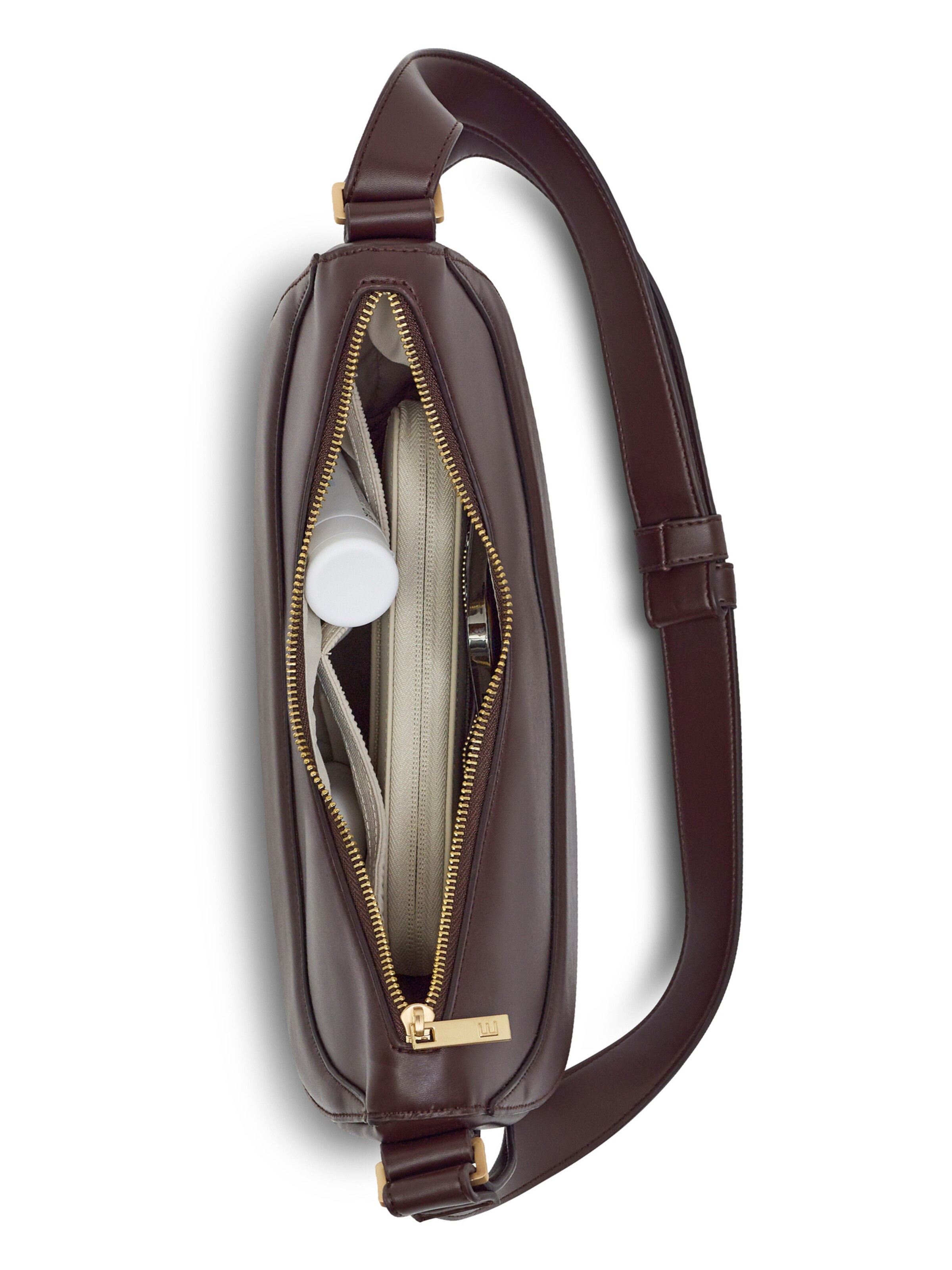 Sac bandoulière 'Livia' Expatrié en marron