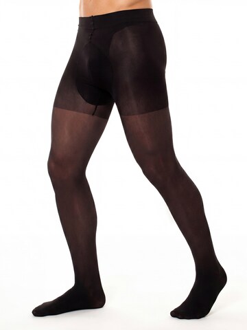 GLAMORY Lange Unterhose 'Support 70 Herrenstützstrumpfhose'‌‌ in Schwarz: Vorderseite