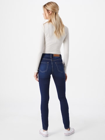 Yellow Blue Denim Skinny Jeans 'New Soph' in Blau