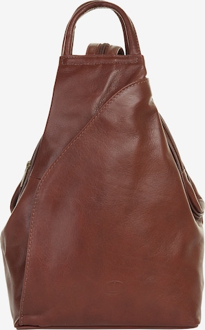 Sac à dos piké en marron : devant