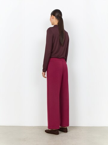 Soyaconcept Wide leg Broek ' SC-BANU ' in Rood: terug