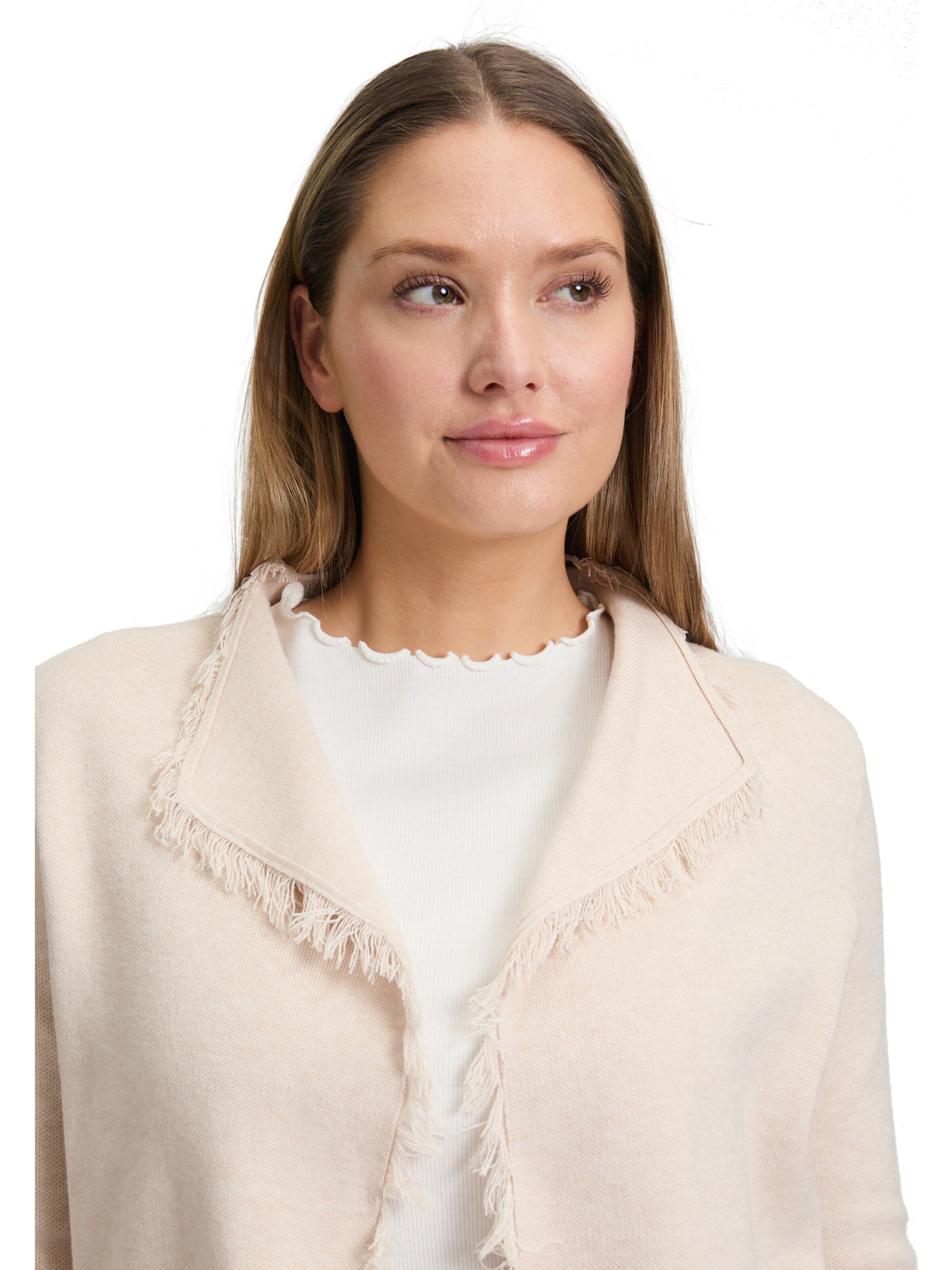 Cartoon Knit cardigan in Beige
