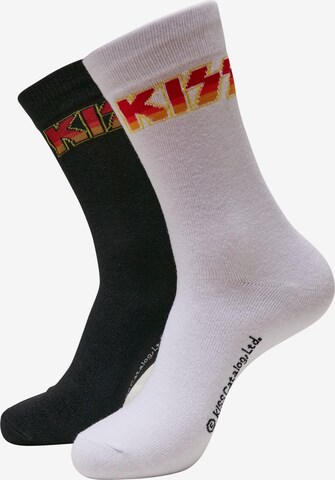 Merchcode Socks 'Kiss' in Black: front