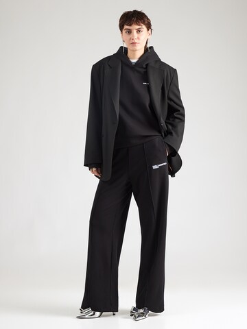 Wide Leg Pantalon 'MILANO' KARL LAGERFELD JEANS en noir